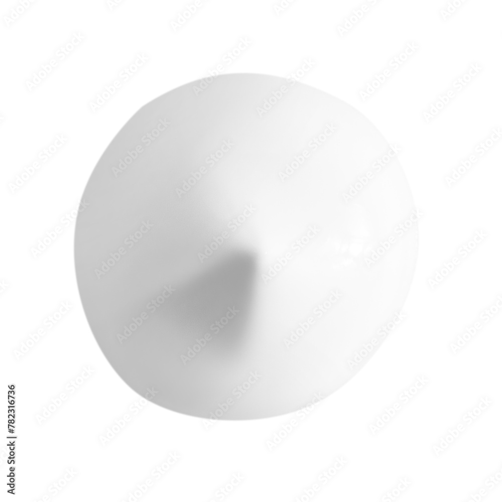 beautiful white cream on an empty background. isolated beautiful white cream on an empty background. isolated