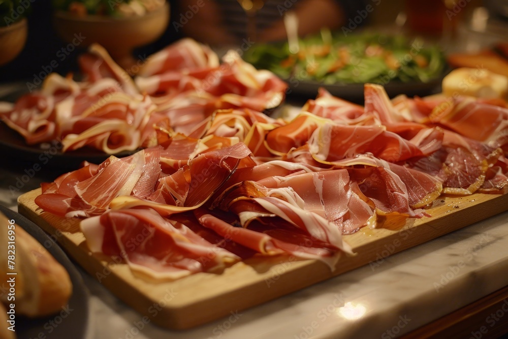 Top Spanish ham tapas Jamon Iberico Top Spanish ham tapas Jamon Iberico