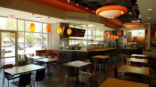Modern Fast Food Restaurant Interior Design