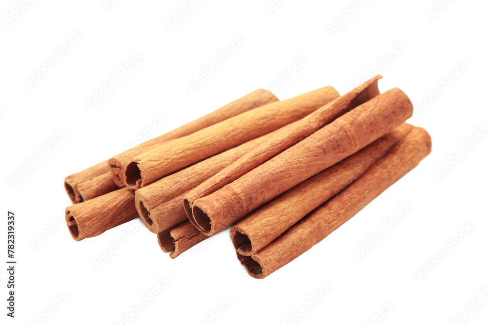 Cinnamon sticks isolated on white background Cinnamon sticks isolated on white background