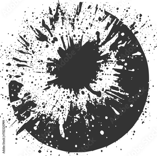 Splash ink art illustration