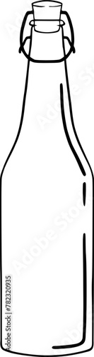 Bottle glass flat draw