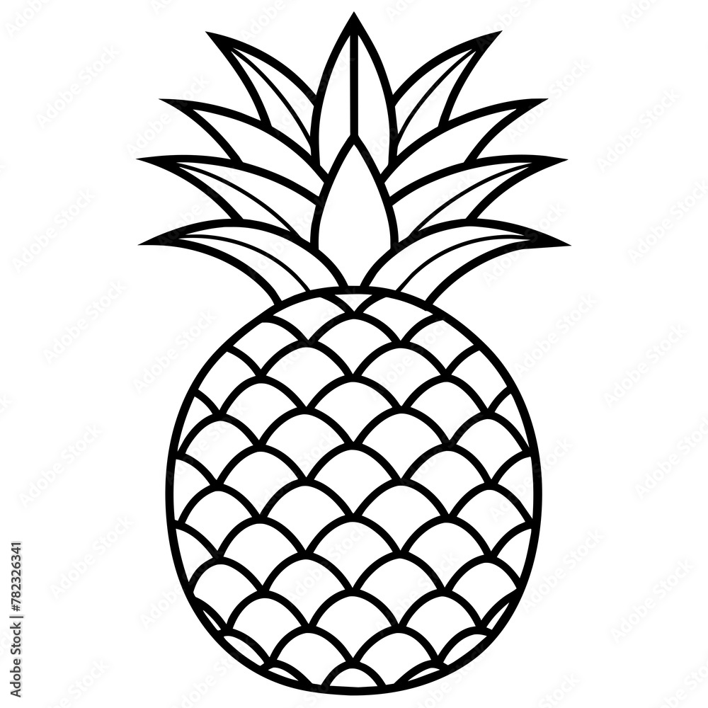 Obraz premium pineapple illustration