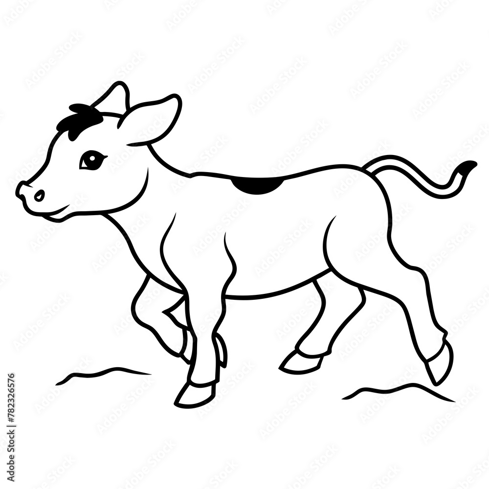 cow background vector illustration