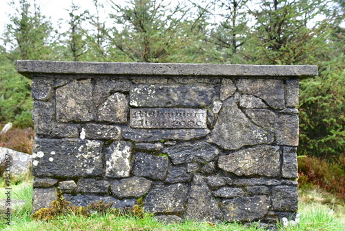 Stone wall in the  Blackstairs mountains