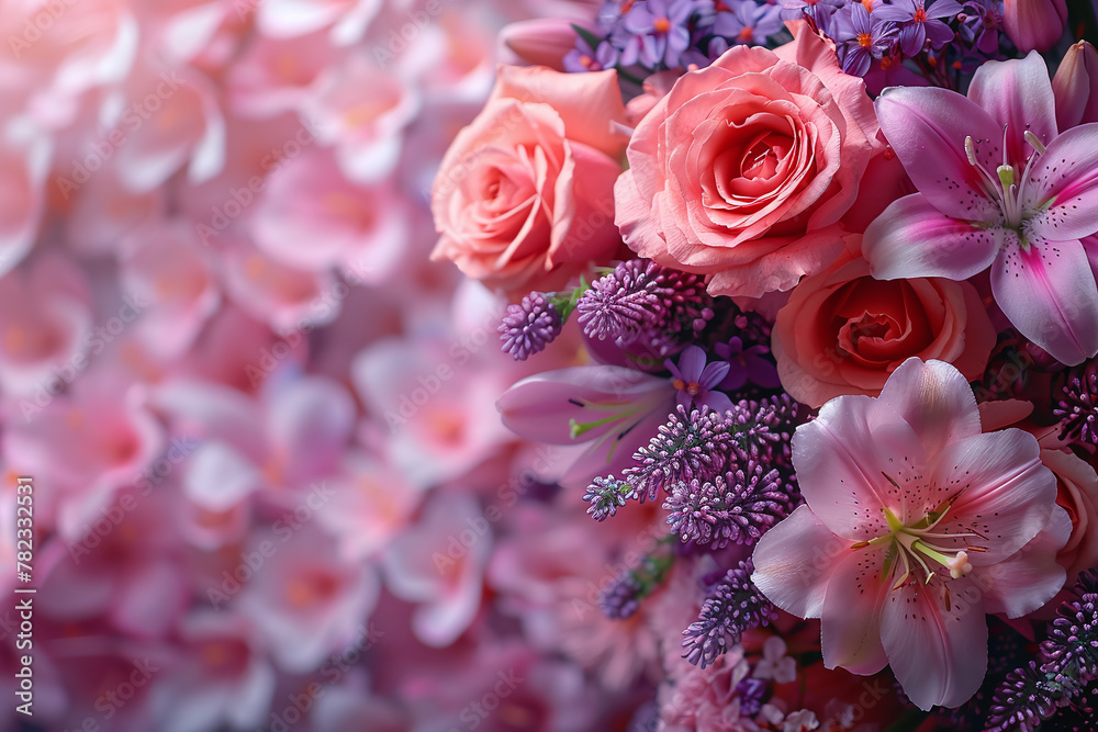 Watercolor Garden Bliss: A Symphony of Blooming Roses, Lilies, and Tulips Watercolor Garden Bliss: A Symphony of Blooming Roses, Lilies, and Tulips