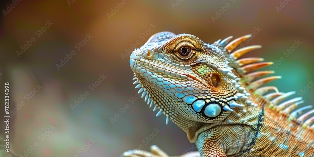Obraz premium close-up of a chameleon lizard