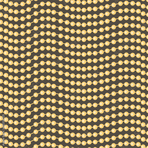 Seamless glamour print pattern with beads jewelry art decor wallpaper for textile, package, paper