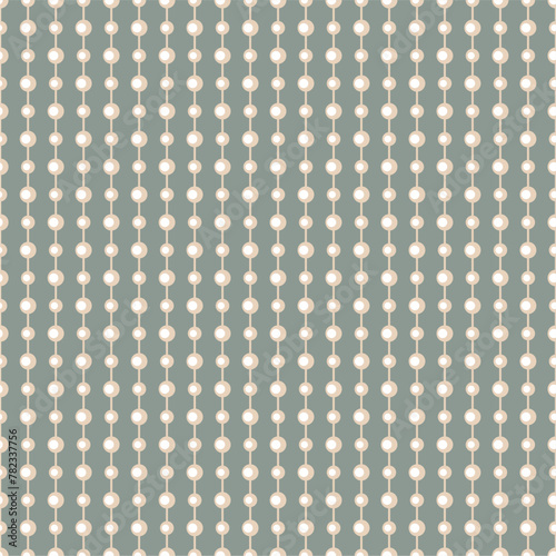 Seamless glamour print pattern with beads jewelry art decor wallpaper for textile, package, paper