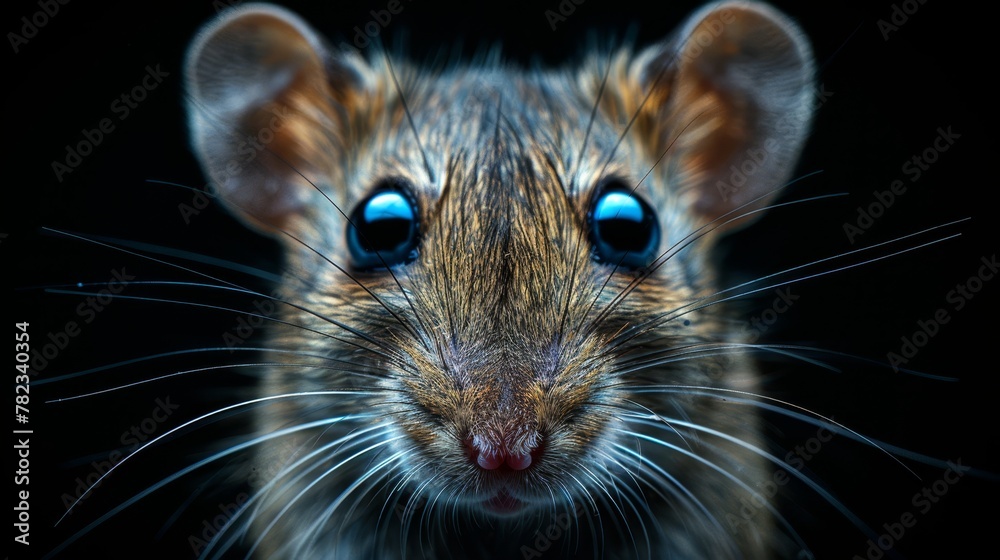 blue eyes and lengthy whiskers above the snout blue eyes and lengthy whiskers above the snout