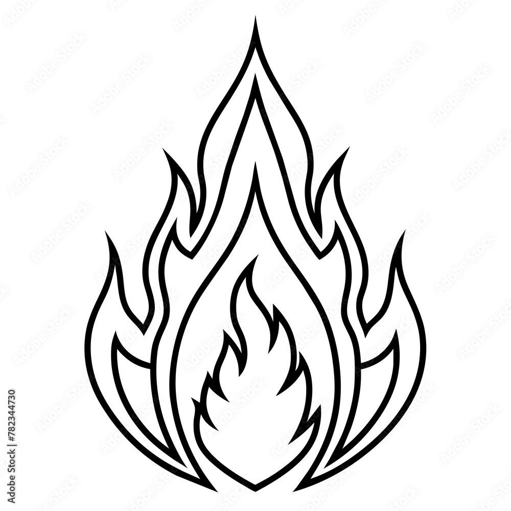 set of fire icons set of fire icons