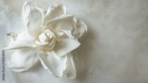 A gardenia flower with delicate fragrance