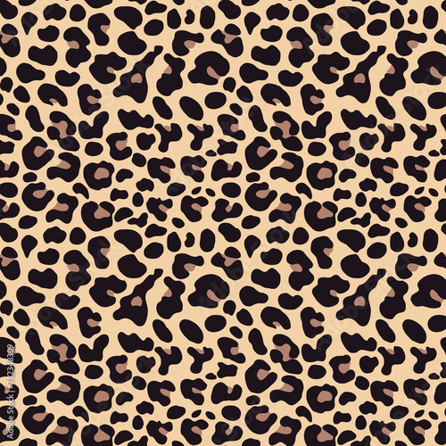 
Leopard texture animal background vector print seamless stylish design for textile, paper, fabric