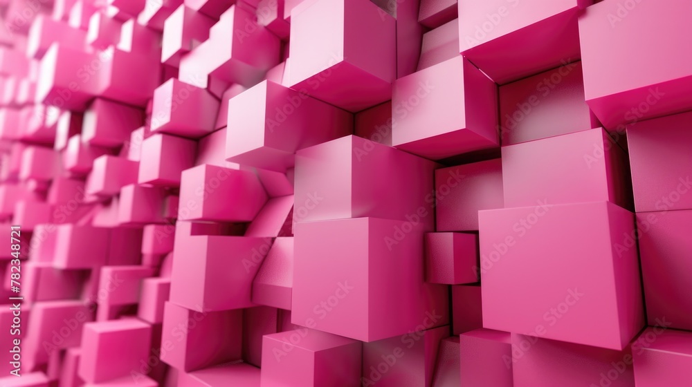 Pink cubic abstract background. AI generative. Pink cubic abstract background. AI generative.