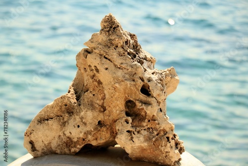 rock in the sea, island Rab, Croatia