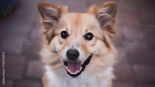 Close-up Photo of Adorable Dog Generative AI