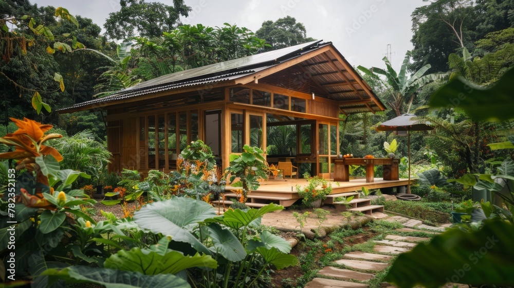 Small Wooden Cabin in Jungle