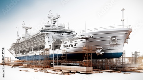 The shipbuilding industry constructs marine vessels, specializing in the creation of various types of ships for commercial, military, and recreational purposes.
