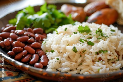 Rice and beans dish