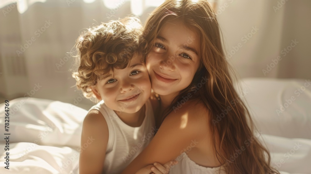 A Warm Sibling Embrace A Warm Sibling Embrace