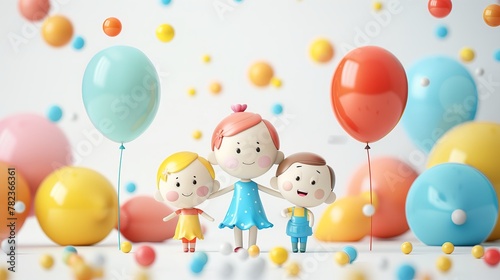 Happy Children's Day,CHILDREN'S DAY CELEBRATION IN SIMPLE COLOURS STUDIO LOGO DESIGN