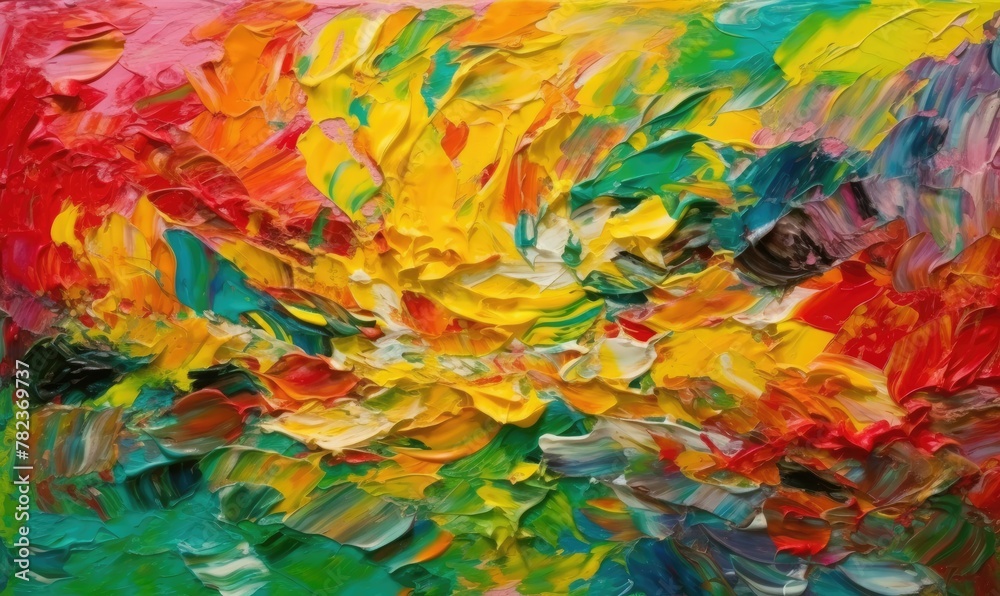 Vibrant Expressionist Oil Painting with Textured Brushstrokes Generative AI Vibrant Expressionist Oil Painting with Textured Brushstrokes Generative AI