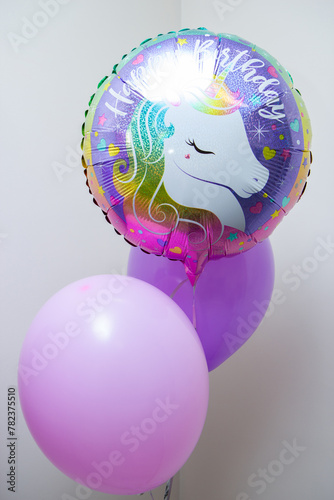 bunch of balloons for girl, happy birthday
