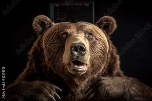 Surprised Bear Observes Market Rise Generative AI