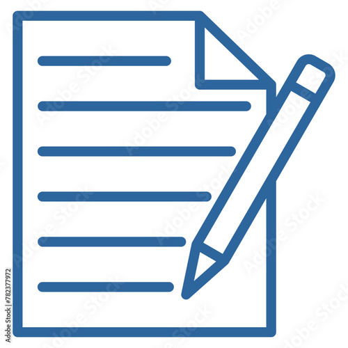 Pen And Paper Icon Element For Design