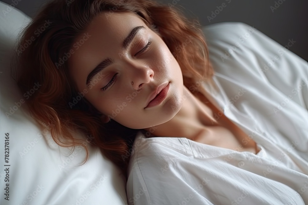 Peaceful Slumber in a Cozy Bedroom Generative AI Peaceful Slumber in a Cozy Bedroom Generative AI