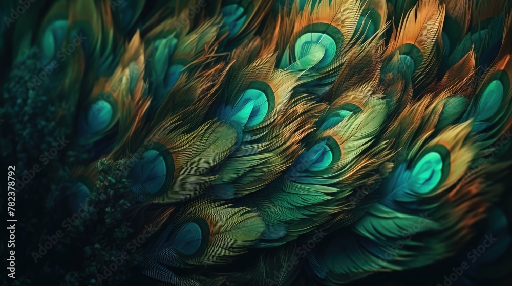 Obraz premium Ethereal Feather Gradient Abstract Generative AI