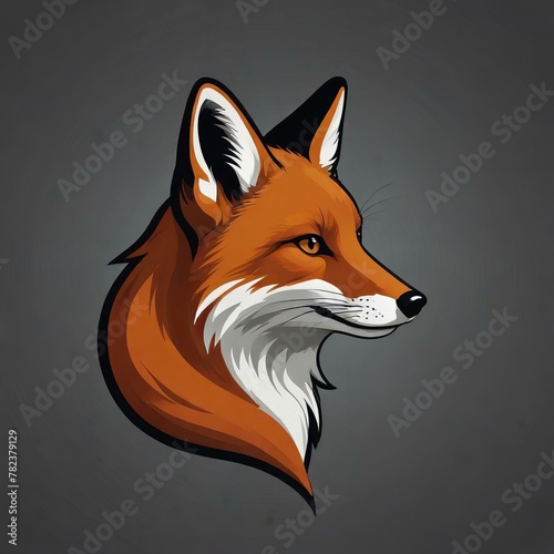 red fox isolated on white