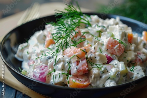 Herring salad with a Russian twist