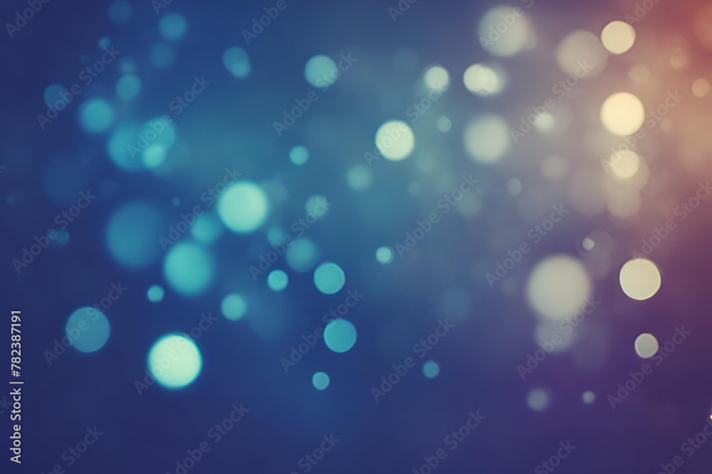 Indigo Blue bokeh , a normal simple grainy noise grungy empty space or spray texture , a rough abstract retro vibe shine bright light and glow background template color gradient