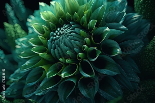 Captivating Abstract Floral Design Generative AI