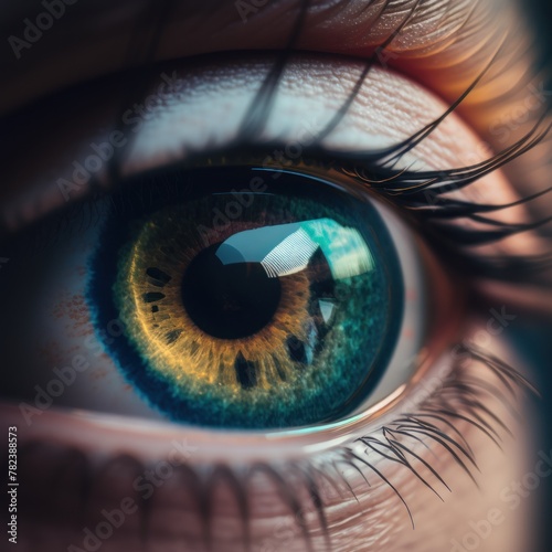 Cinematic Close-Up of Captivating Eye Generative AI