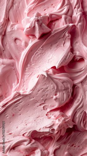 Close-Up of Cake Ice Cream Texture