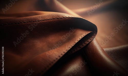 Ethereal Leather Texture Background Generative AI photo