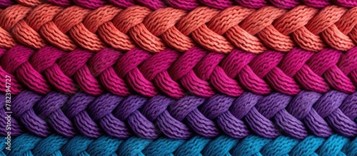 Heap of colorful wool strands