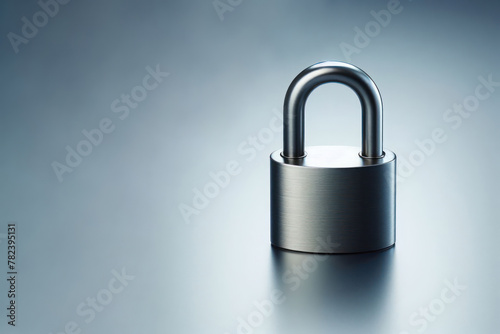 Small padlock on a clean background. Space for text.