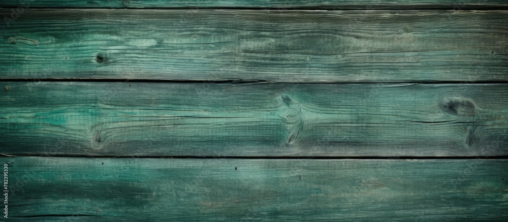 Green Painted Wood Wall