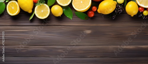 Various citrus fruits place...