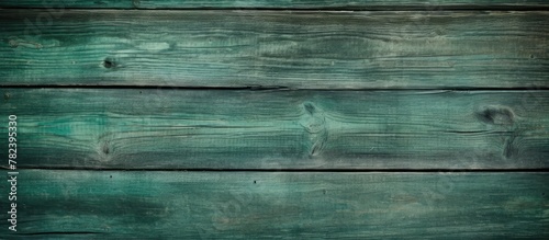 Green Painted Wood Wall