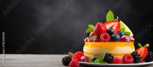 Delicious Fruit Dessert wit...
