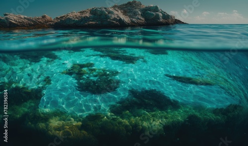 Mesmerizing Turquoise Waters of the Emerald Coast Generative AI