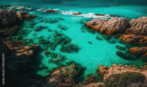 Ethereal Turquoise Waters of the Emerald Coast Generative AI