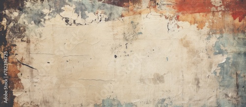 Peeling paint on wall