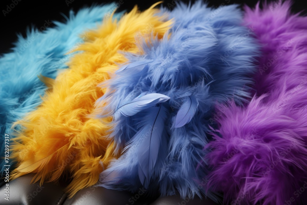 Obraz premium Vibrant Abstract Rainbow Background Generative AI