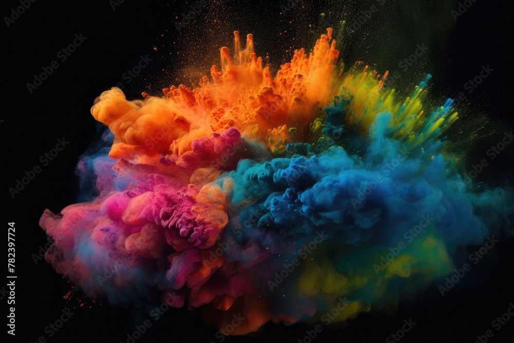 Vibrant Powder Blast Generative AI Vibrant Powder Blast Generative AI