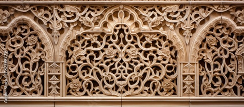 Intricate carvings adorning...